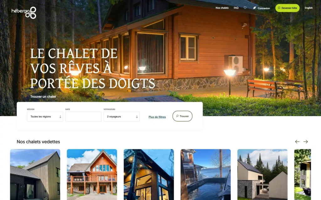 Site web réalisé pour Hébergia