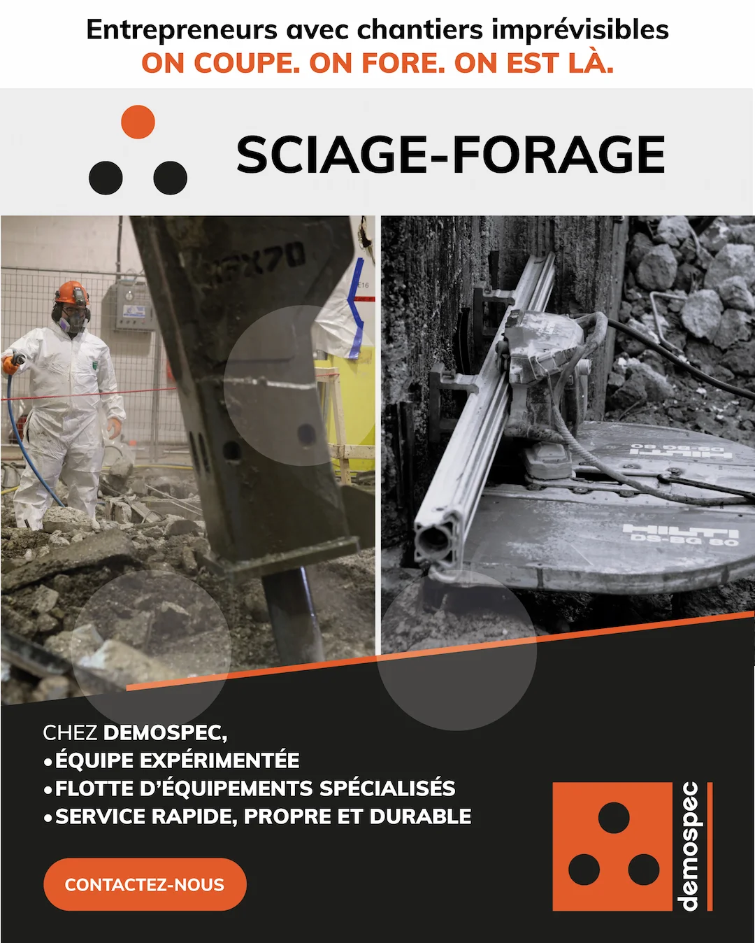 Publicité Meta réalisée pour Demospec