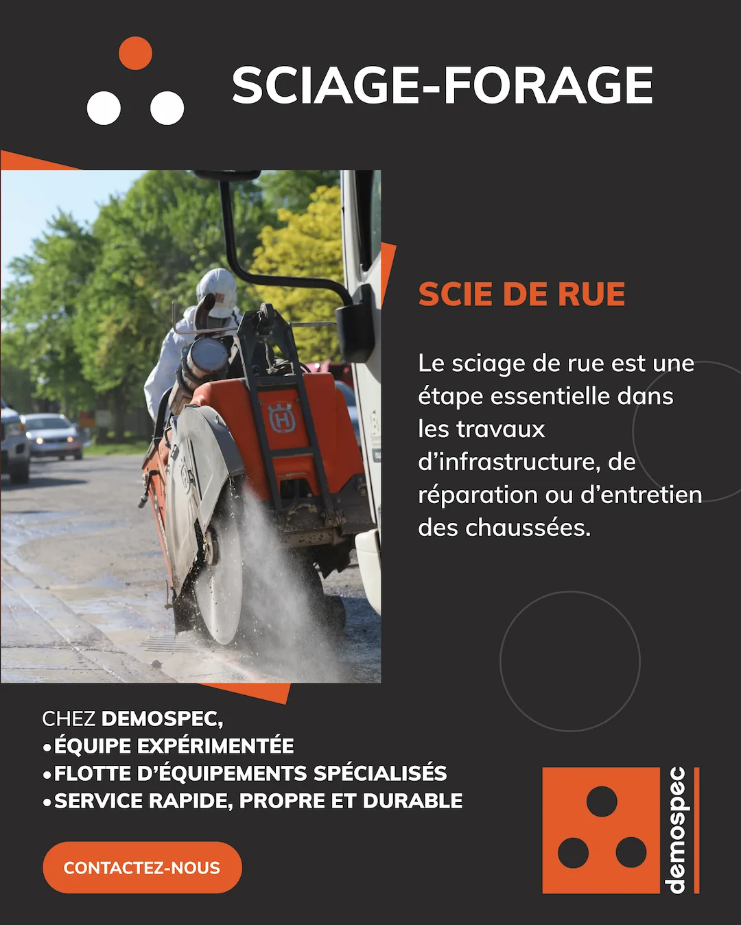 Publicité Meta réalisée pour Demospec