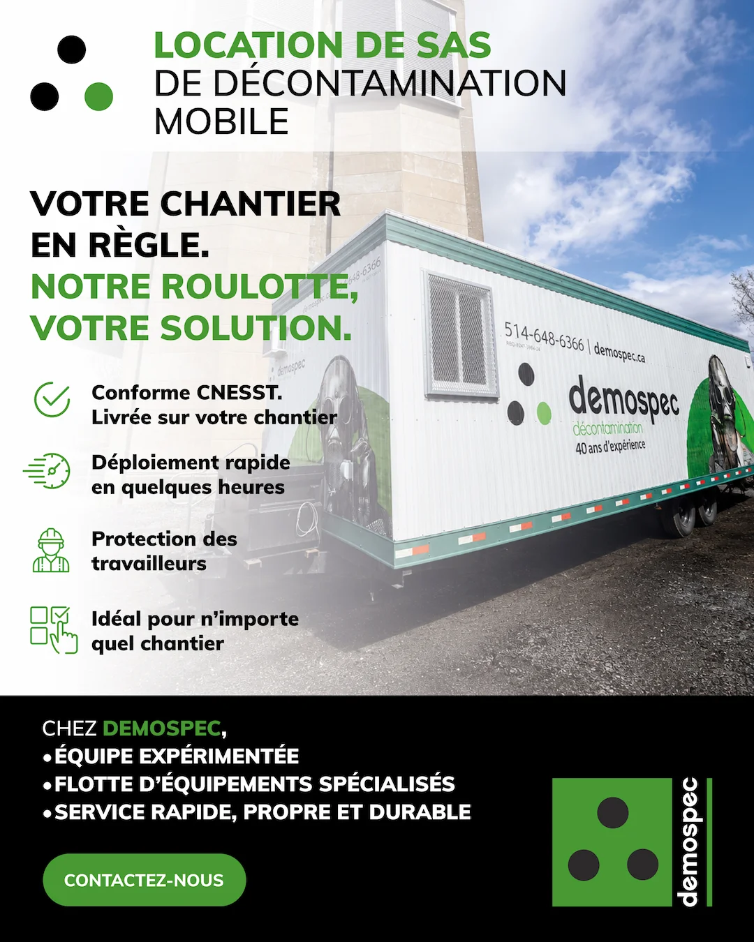 Publicité Meta réalisée pour Demospec