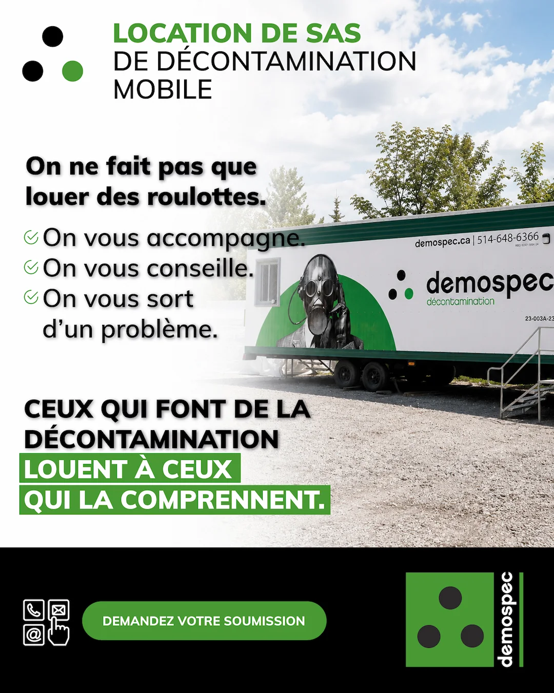 Publicité Meta réalisée pour Demospec