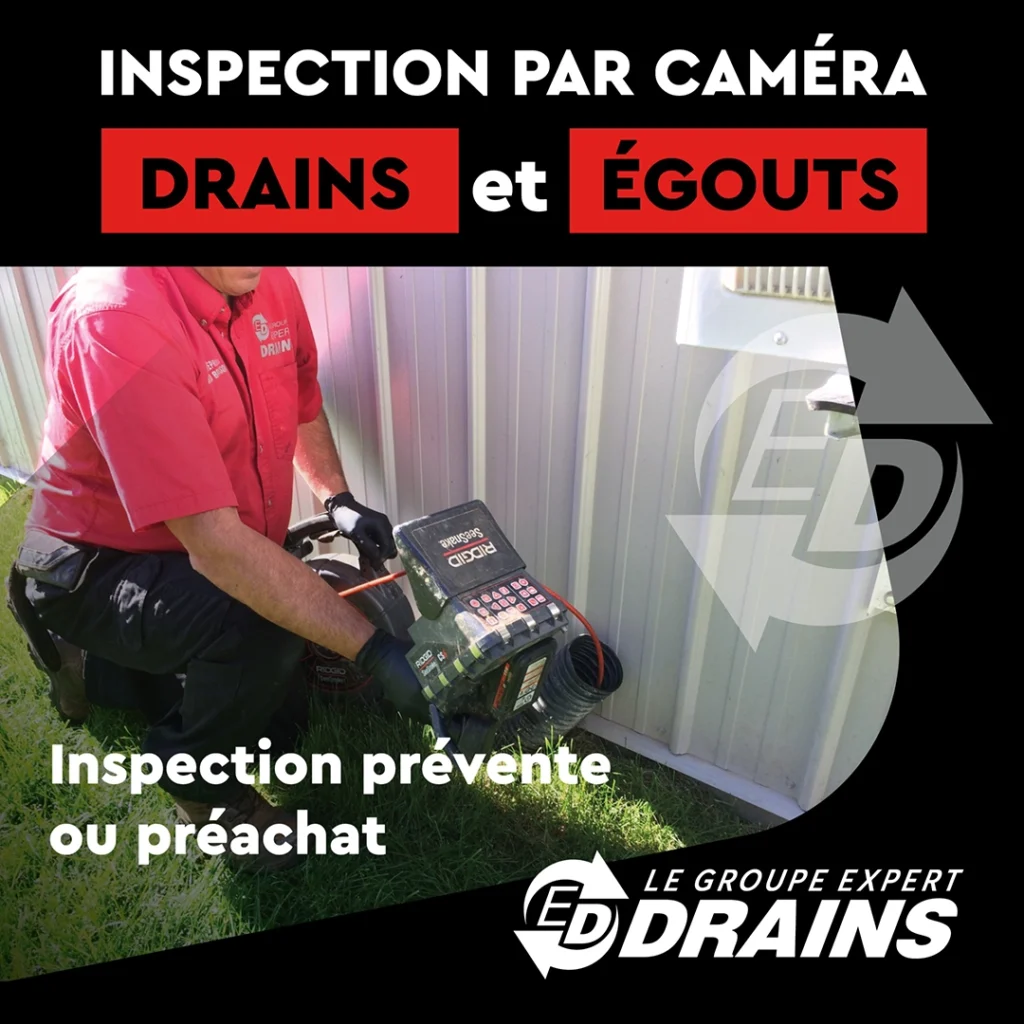 Publicité Meta réalisée pour le Groupe Expert Drains