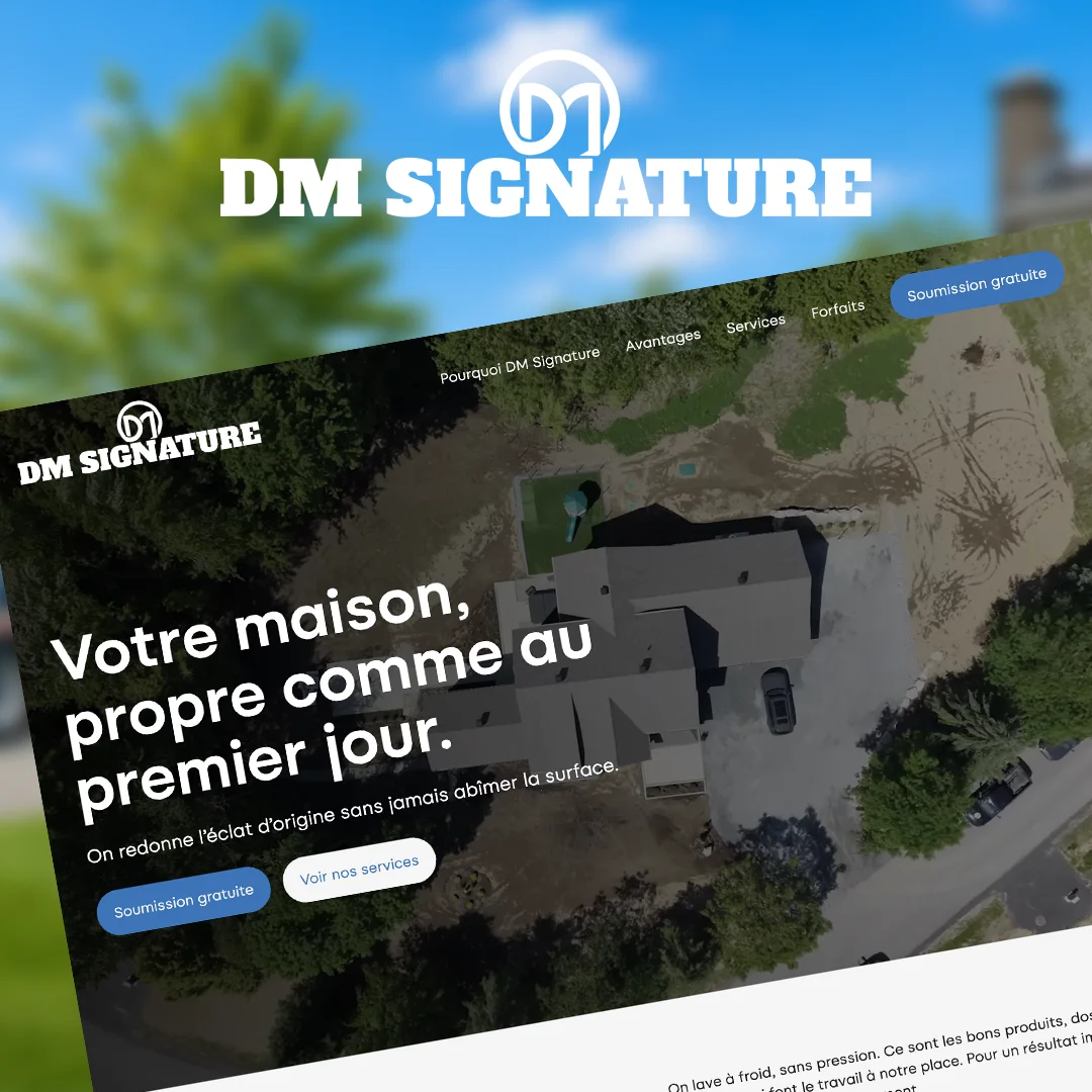 Projet de publicité numérique et création de contenu pour DM Signature