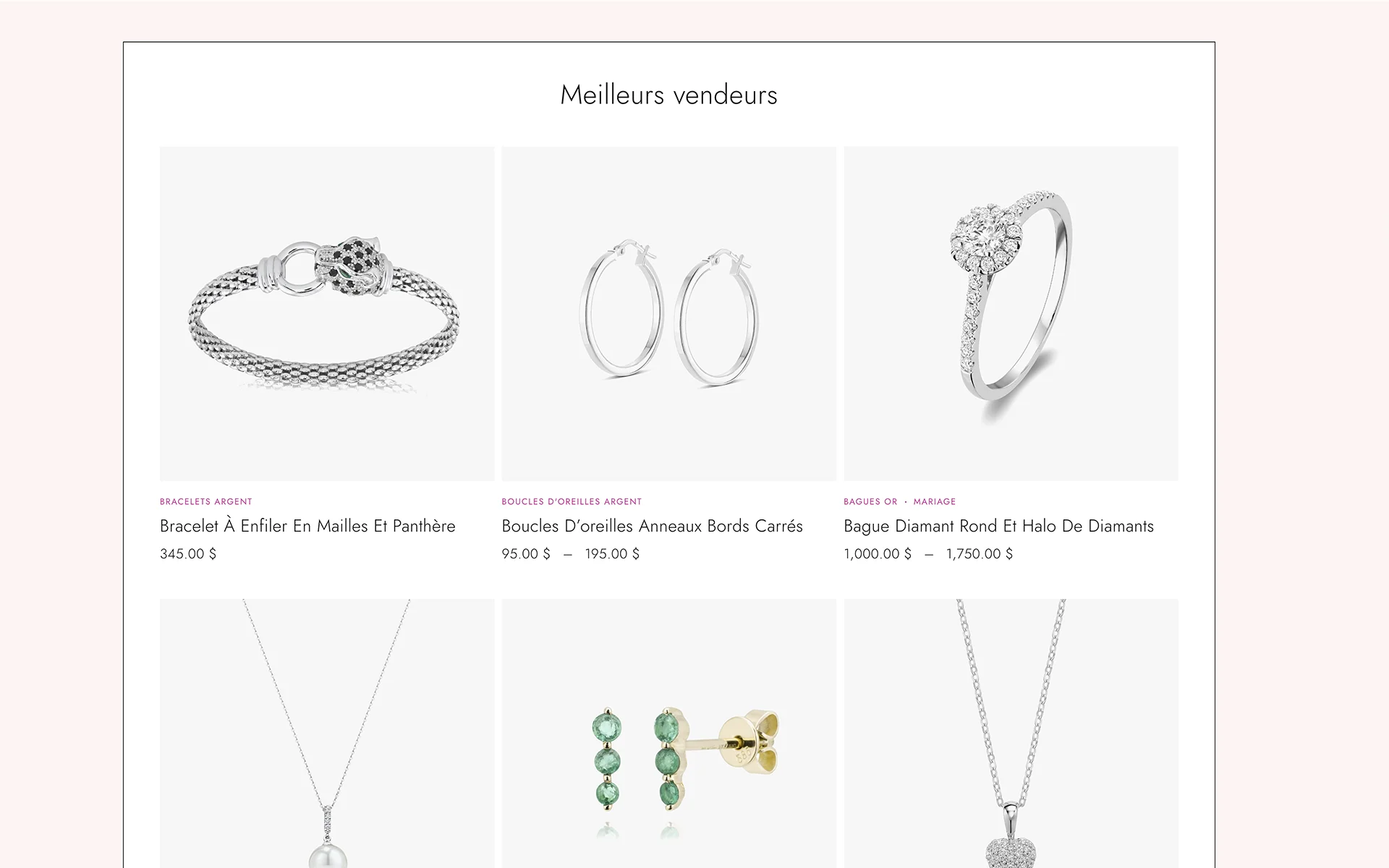 Site web réalisé pour Joaillerie Duvar