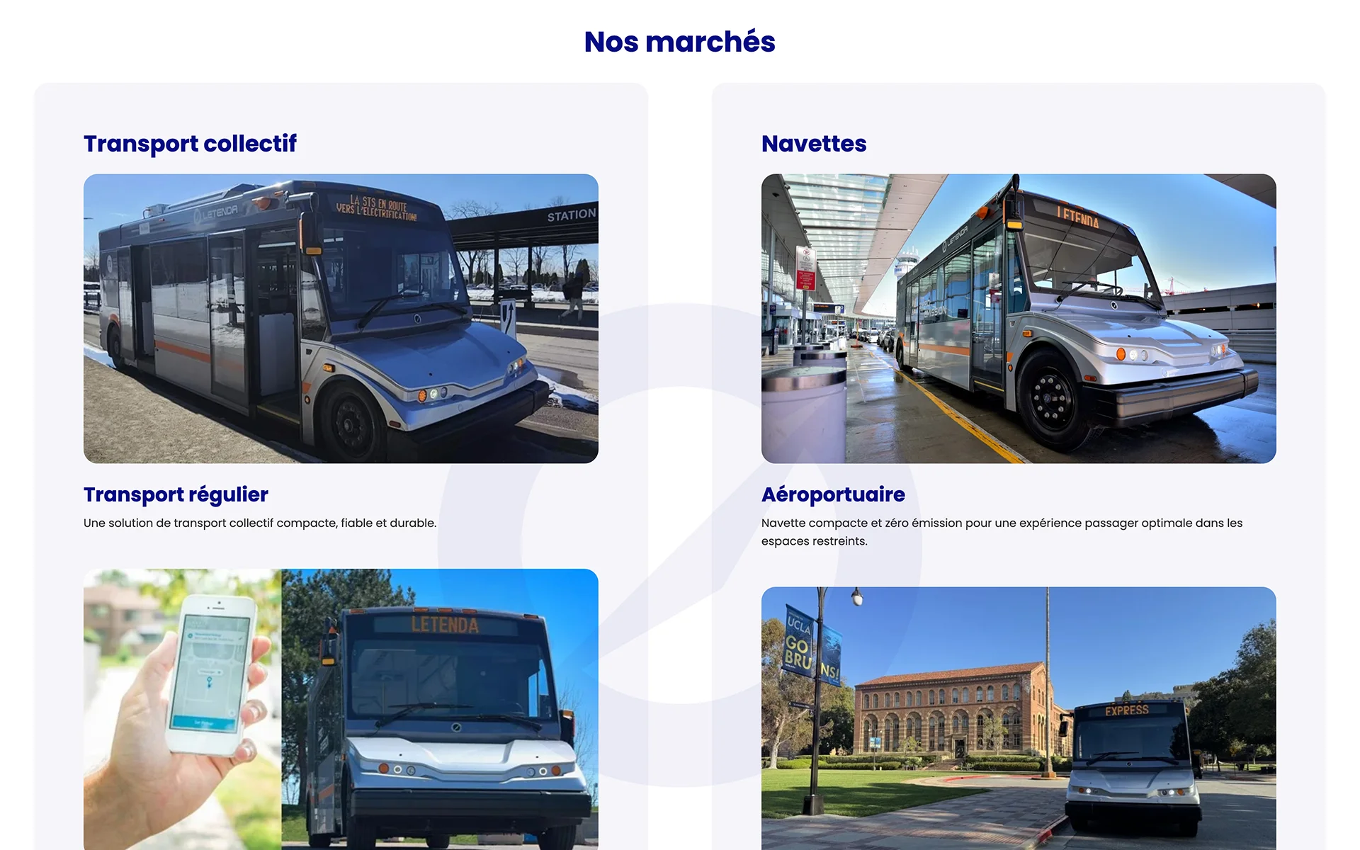 Site web réalisé pour Letenda