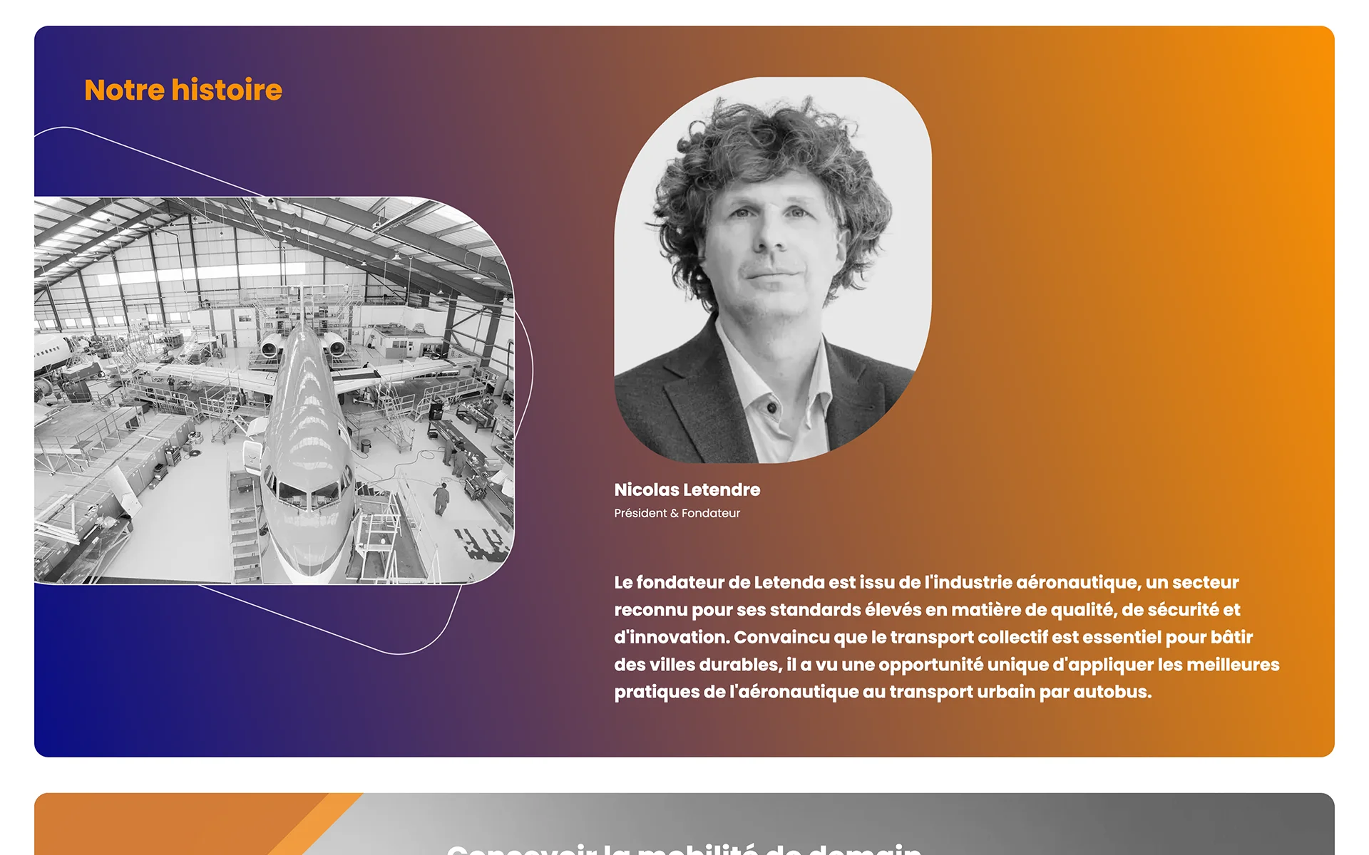 Site web réalisé pour Letenda