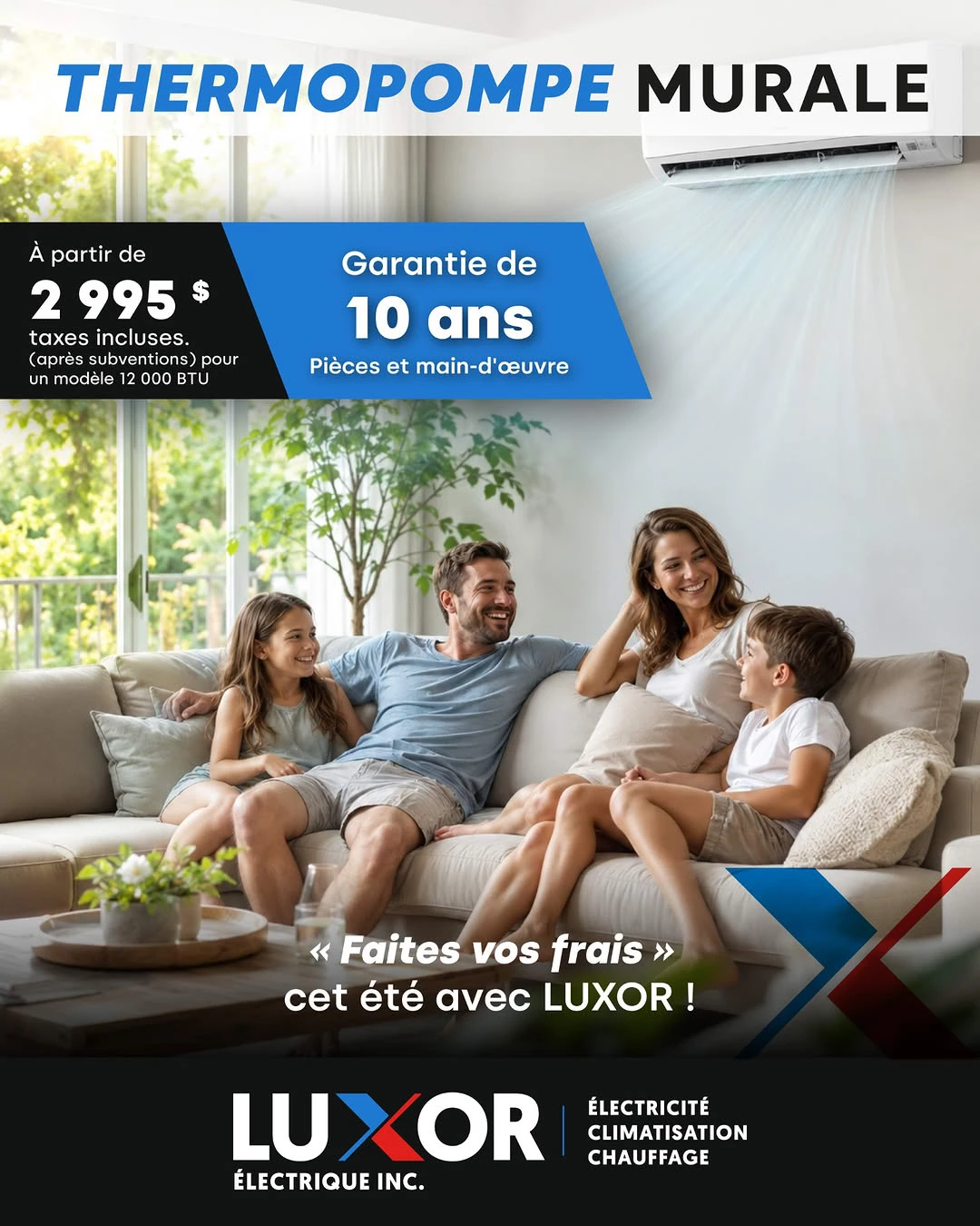Publicité Meta réalisée pour Luxor Électrique