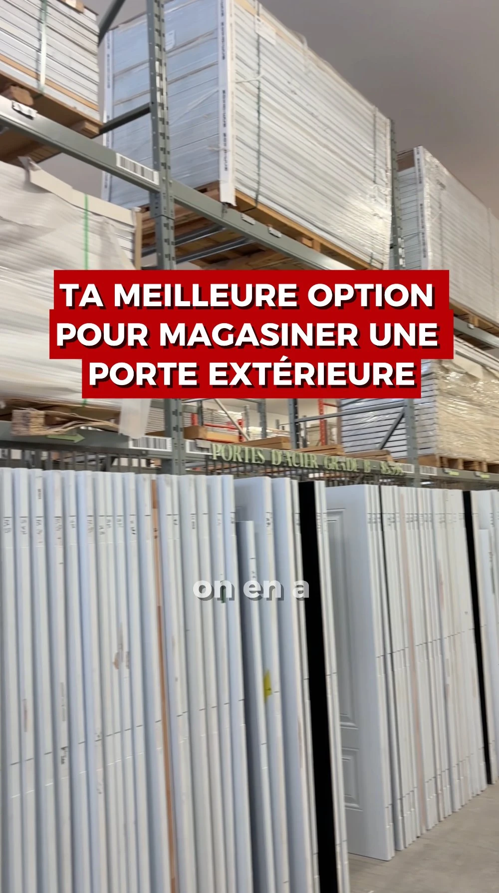 Création de contenu vidéo pour Portes et Moulures Dépôt