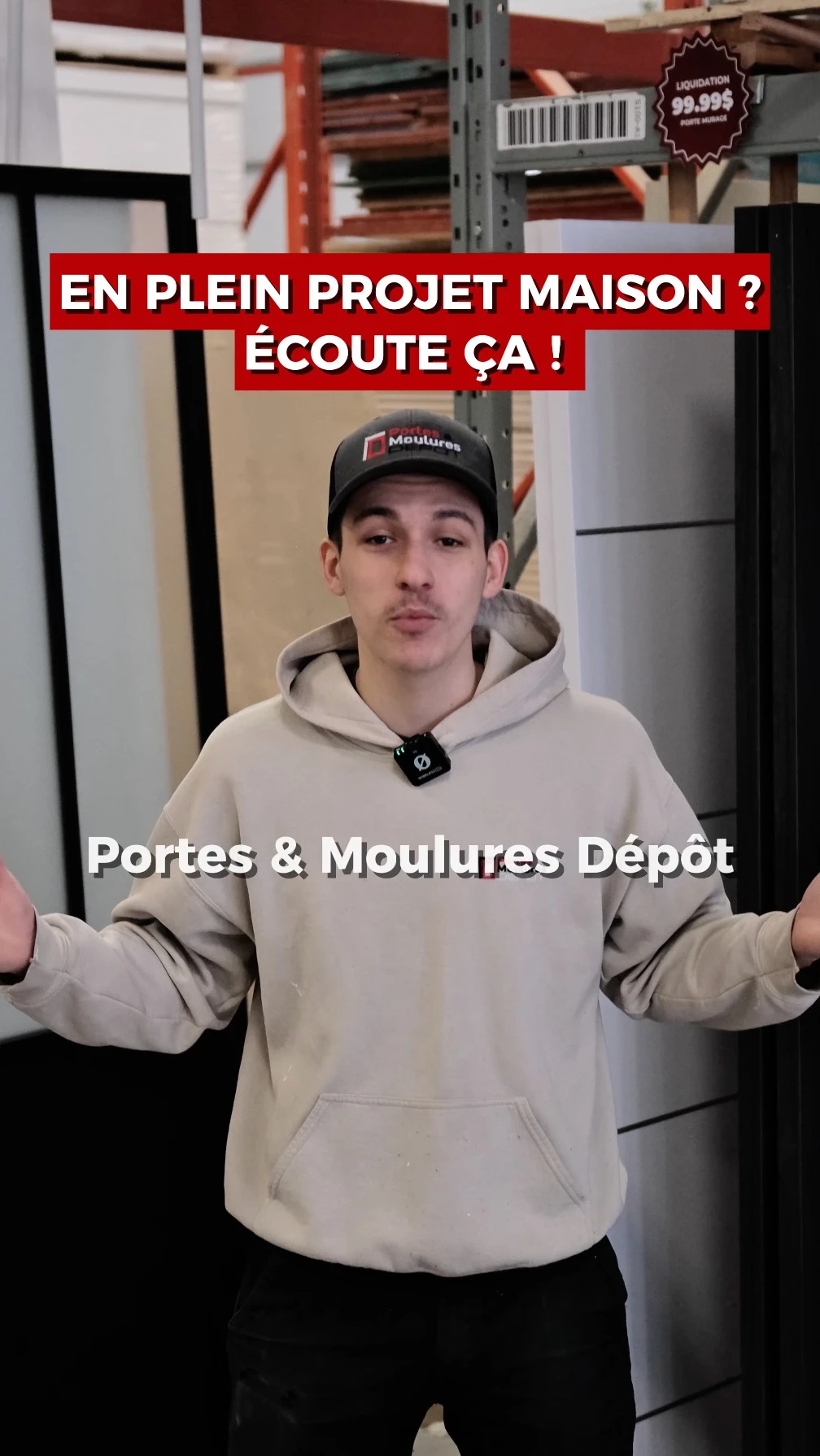 Création de contenu vidéo pour Portes et Moulures Dépôt