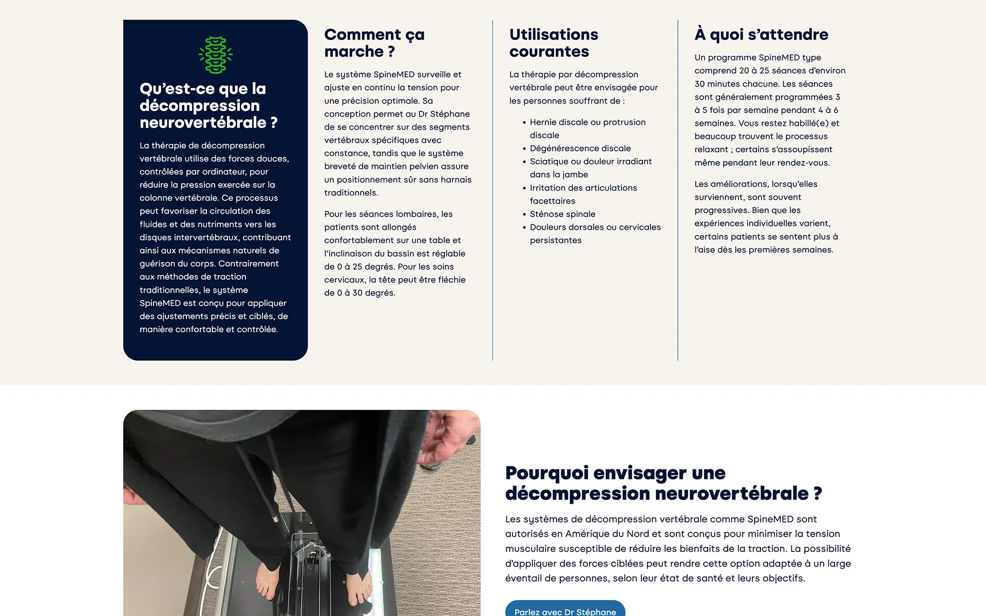Site web réalisé pour Simply Chiropractic