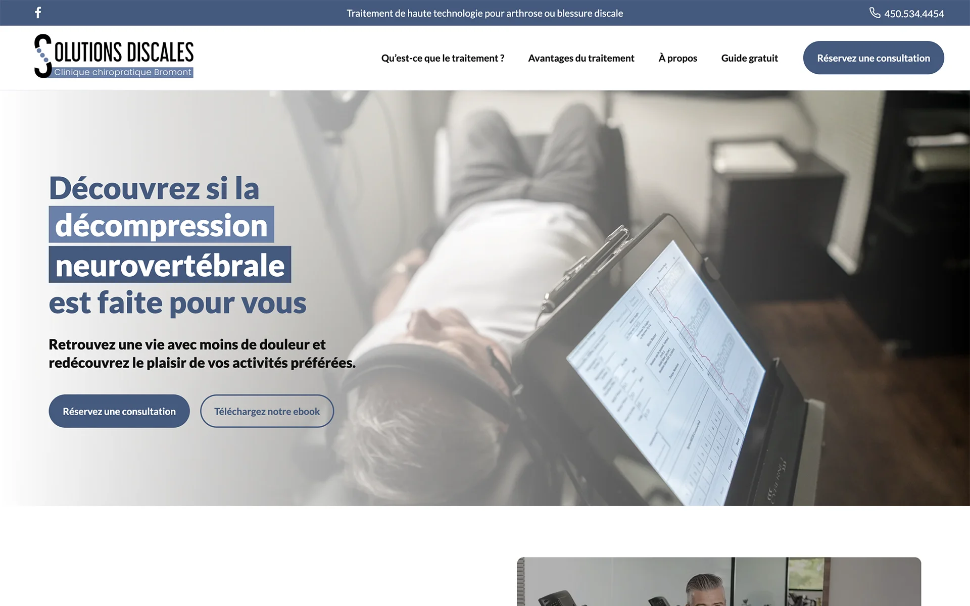 Site web réalisé pour Solutions Discales